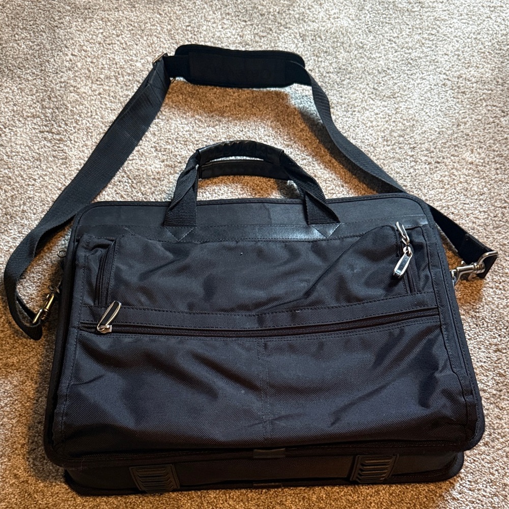 Black Men's Laptop Briefcase Shoulder Bag🧳